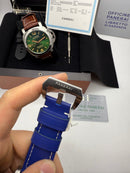 Panerai Luminor Marina 44 mm Aço Mostrador Azul - Pulseira Couro