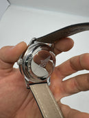 Breitling Navitimer 42mm Aço Pulseira Couro