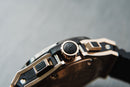 Hublot Big Bang 44mm Rosé Mostrador Preto Bezel Preto