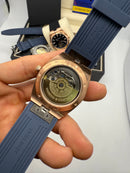 Vacheron Constantin Overseas Turbilhão Aço/Rose 40mm, Mostrador Azul