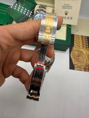 Rolex Datejust 41mm - Aço/Ouro* - Mostrador Branco - Pulseira Jubilee - CLONE