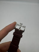Vacheron Constantin Fases da Lua Turbilhão Aço 42mm, Mostrador Branco