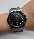Hublot Classic Fusion 45mm Aço/Black - Mostrador Preto Automático