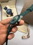 Bvlgari Alumium 41mm - Mostrador Verde Aluminio Pulseira Borracha