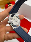Omega Constellation 41mm Aço Puls. Couro