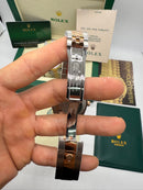 Rolex Date-Just 41mm/36mm Aço/Dourado, Mostrador Marrom, Luneta Canelada