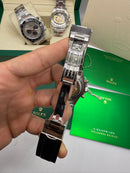 Rolex Daytona 40mm Aço Mostrador Branco, Luneta Preto