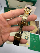 Rolex Yacth-Master 42mm Aço Dourado, Mostrador Preto Luneta Preta