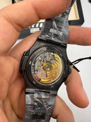 Patek Philippe Nautilus 41mm, Mostrador Preto - Todo em Carbono - CLONE