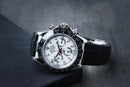 Rolex Daytona 40mm Aço Mostrador Branco Luneta Preta