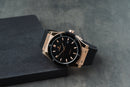 Hublot Classic Fusion 45mm Rosé Mostrador Preto Bisel Preto