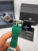 TAG Heuer F1 Solargraph 38mm Verde - Pulseira Borracha -