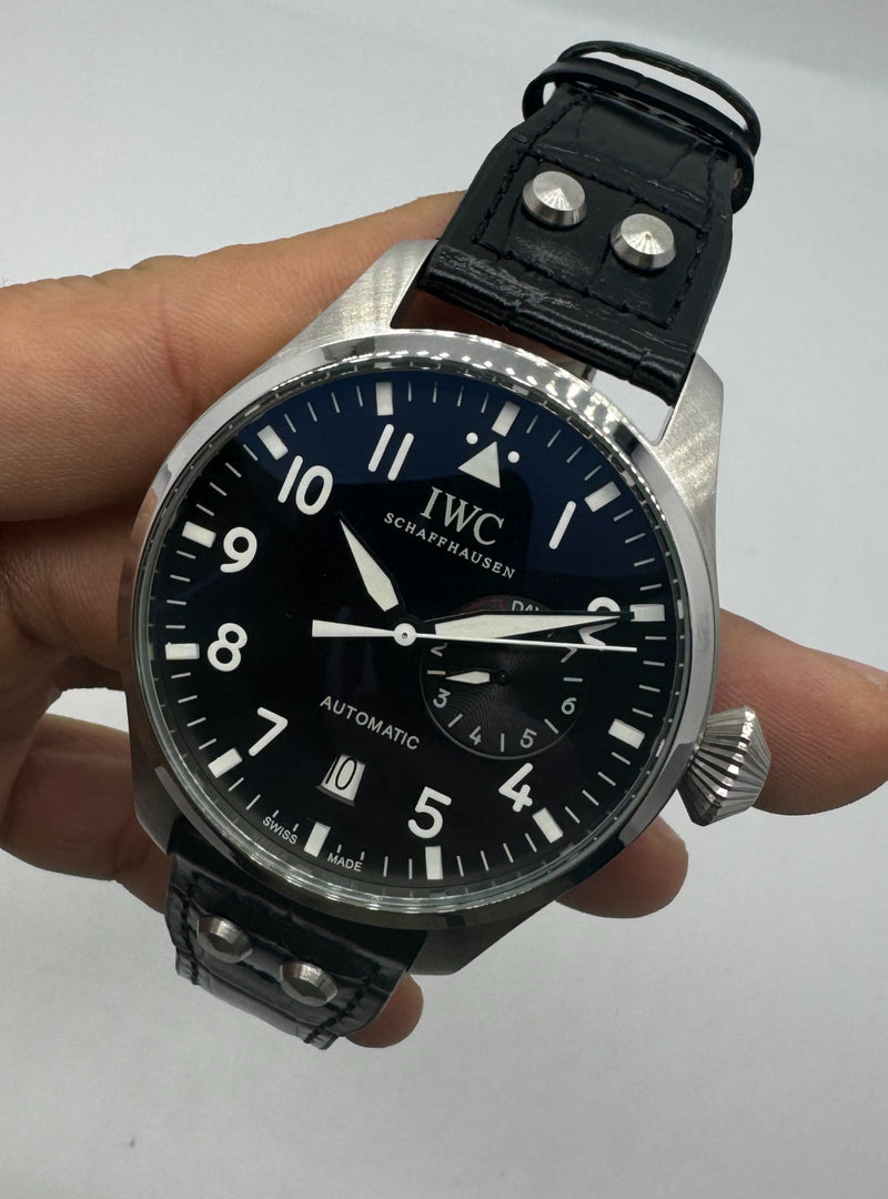 IWC Big Pilot 46 mm Automático Pulseira Couro