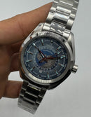 Omega Aquaterra 41,5mm Aço Mostrador Azul Luneta Lisa