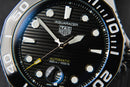 Tag Heuer Aquarecer 300, 43mm, Aço, Mostrador Preto, Bezel Preto