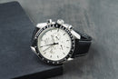 Omega Speedmaster Snoop 42mm Mostrador Branco Luneta Preta