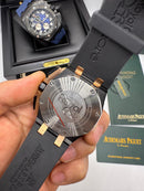 Audemars Piguet Royal Oak Offshore 44mm Mostrador Preto Bezel Aço/Rose