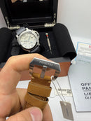 Panerai Luminor Marina 44 mm Aço Mostrador Branco - Pulseira Couro