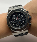 Audemars Piguet Royal Oak Offshore 44mm Mostrador Preto Bezel Aço