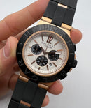 Bvlgari Aluminium Titanium Crono 44mm - Rose Mostrador Branco