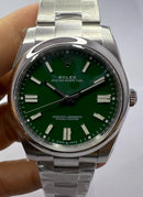 Rolex Oyster Perpetual Oystersteel 41mm, Mostrador Verde - CLONE