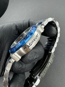 Tag Heuer F1 Cronometro 44mm Aço Mostrador Azul Luneta Azul
