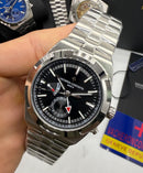 Vacheron Constantin Overseas Dual Time Aço 41mm, Mostrador Preto
