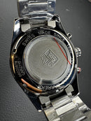 Tag Heuer Carrera Aço 43mm, Mostrador Preto
