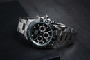 Rolex Daytona 40mm Aço Mostrador Preto Luneta Preta