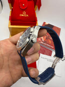 Omega Seamaster Aqua Terra Worldtimer 43 mm, Aço - Azul - CLONE