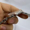 Bvlgari SERPENTI SEDUTTORI 33mm Aço/Rosè - Mostrador Branco - Bezel Crav