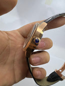 Cartier Drive 41mm Rose - Mostrador Preto - Pulseira Couro
