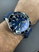 Tag Heuer Aquarecer 300, 43mm, Aço, Mostrador Azul, Puls. Borracha