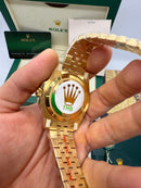 Rolex GMT-Master ll AllGold* 40mm - Mostrador Olho de Ferro - CLONE