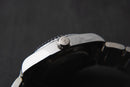 Rolex Datejust 36mm Aço Mostrador Verde-Folhas Luneta Canelada