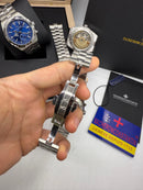 Vacheron Constantin Overseas Dual Time Aço 41mm, Mostrador Azul