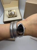 Bvlgari Serpenti Tubogas 02 Voltas 35mm Aço Mostrador Preto