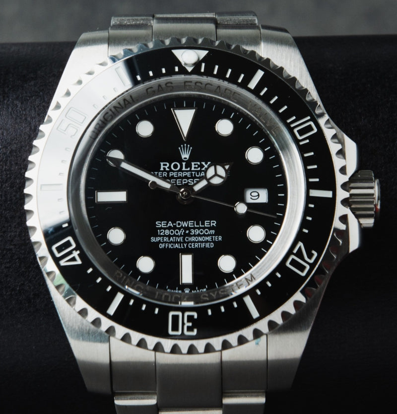 Rolex Deepsea 44mm Aço Mostrador Preto Luneta Preto Pulseira Oyster