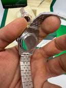Rolex Datejust 41mm/36mm/31mm Aço - Mostrador Cinza - Pulseira Jubilee - CLONE