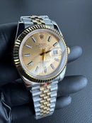 Rolex DateJust 41/36mm Aço/Dourado, Mostrador Dourado