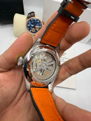 IWC PORTUGIESER YACTH CLUB TURBILHÃO - 44mm - Aço Most. Cinza Puls Couro