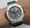 Hublot Big Bang 44mm Aço Mostrador Cinza Bezel Cinza