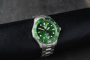 Tag Heuer Aquarecer 300, 43mm, Aço, Mostrador Verde, Bezel Verde