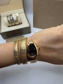 Bvlgari Serpenti Tubogas 02 Voltas 35mm Aço/Dourado Mostrador Preto