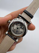 Patek Phillippe Turbilhão Esqueleto 42mm Aço, Pulseira Couro