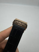 Hublot Spirit Of Big Bang 42mm, Aço/Rose Mostrador Cinza Esqueleto
