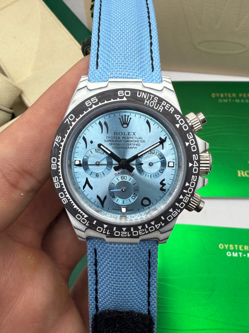 Rolex Daytona DIW Carbono 40mm, Pulseira Nylon/Couro