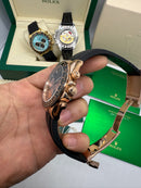 Rolex Daytona 40mm Dourado Mostrador Marrom, Luneta Preta