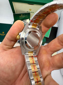 Rolex Submariner Date 41mm Aço/Dourado Mostrador Azul Luneta Azul