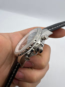 Breitling for Bentley Motors Turbilhão Aço 45mm Pulseira Couro